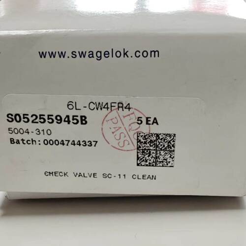 议价世伟洛克单向阀 6L-CW4FR4 全新原装正品 其他型号问客服