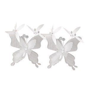 会动的蝴蝶发夹女2024新款高端侧边刘海夹小夹子固定头发头饰发饰