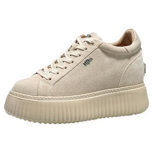 iiJin艾今25新款9cm超轻厚底内增高复古绒面美拉德休闲鞋女254GFB