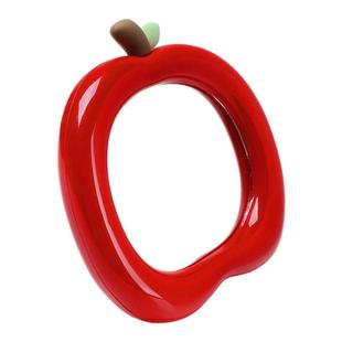 馨帮帮杂货铺 家用台式苹果化妆镜宿舍桌面梳妆镜便携可爱小镜子