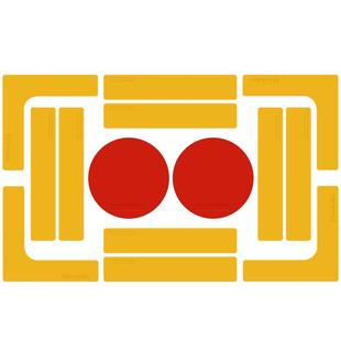 专业羽毛球匹克球网球场地标线步伐训练器材障碍物目标垫篮球足球