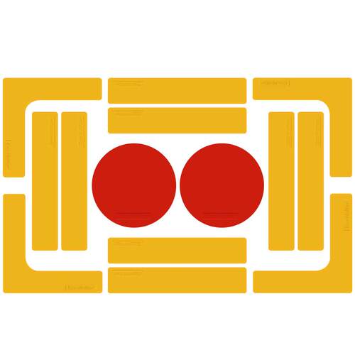 专业羽毛球匹克球网球场地标线步伐训练器材障碍物目标垫篮球足球