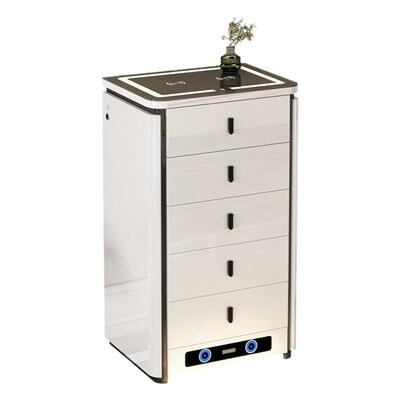 五斗柜隐藏式保险柜多功能卧室收纳柜智能床头柜无线充电蓝牙音箱