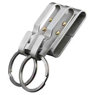 全钢钥匙扣不锈钢 耐用穿皮带钥匙扣大弹力腰挂扣男士汽车钥匙扣
