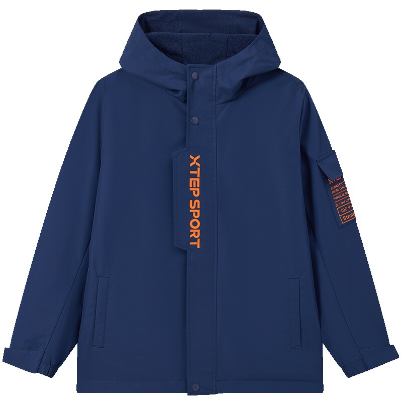 特步童装儿童外套春秋季2026新款户外防风青少年运动保暖上衣风衣