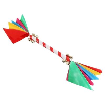 幼儿园花棍八铃铛轻器械操少儿早操舞蹈道具广场舞莲响棒钱杆花棒