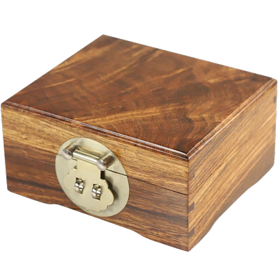 海南黄花梨首饰盒一对