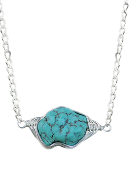 素元随形优化松纯银吊坠短款项链锁骨链原创藏饰异域民族风首饰品