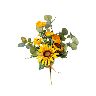 向日葵仿真花手捧花花束仿生花假花摆设塑料花客厅干花插花摆件