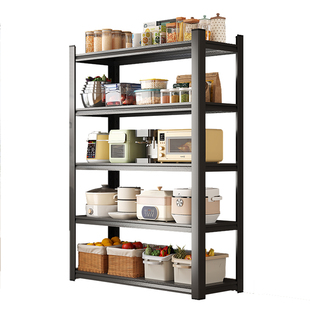 货架置物架多层家用收纳架落地杂物架仓库阳台碳钢金属储物架子铁