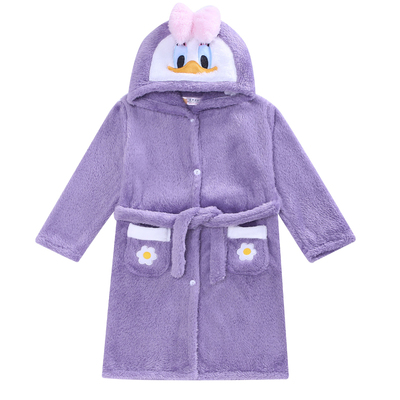 儿童睡袍冬季法兰绒加厚男童女孩