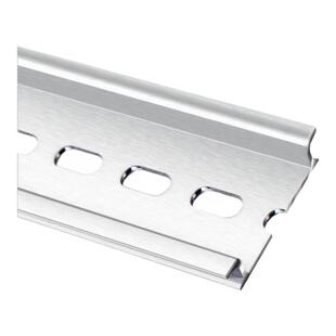 铝导轨国标 C45导轨U型TH35MM宽断路器端子空开电气加厚铝卡轨条