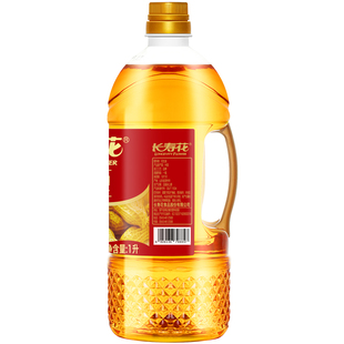 长寿花压榨花生油1L*1食用油小瓶体验装物理压榨一级浓香植物油