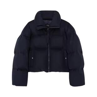 IMMI 秋冬女士精纺驼绒抽绳短款羽绒服外套银泰百货 300124