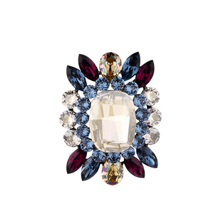 法国Eternelle奥地利水晶胸针 欧美时尚胸花女秋冬配饰双用毛衣链