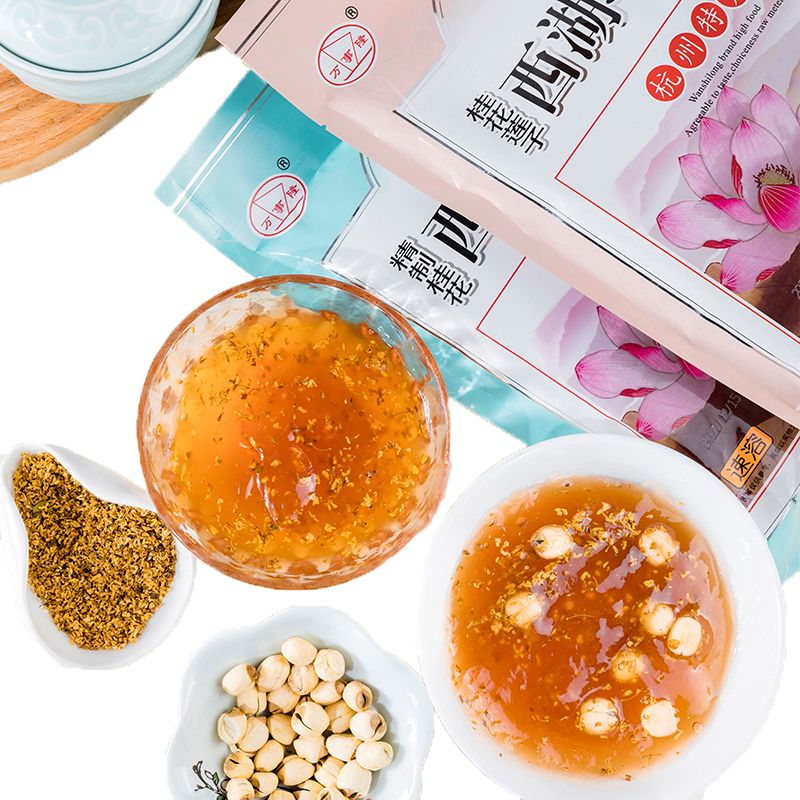 杭州老字号万隆果干食品桂花藕粉