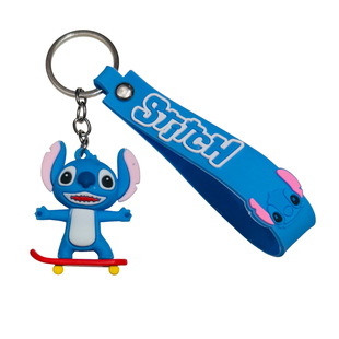 创意史迪仔钥匙扣卡通公仔书包挂件学校期末送孩子奖品儿童小礼品