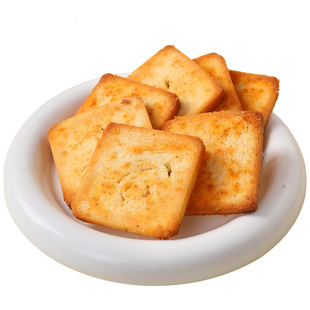 福旗香酥烤馍片馒头片多种口味散装整箱独立包装休闲办公室零食