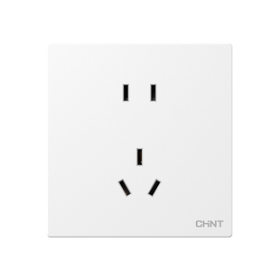 正泰开关插座面板X1M菱花白官方旗舰店奶油哑光斜5孔TypeC磨砂16A