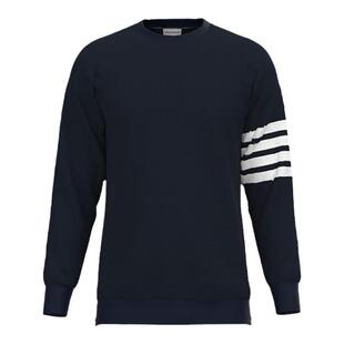 TB卫衣华夫格圆领情侣长袖T恤卫衣女春秋款美式灰色男女同款上衣