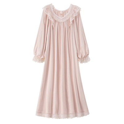 RoseTree宫廷少蕾丝古典棉纱睡裙
