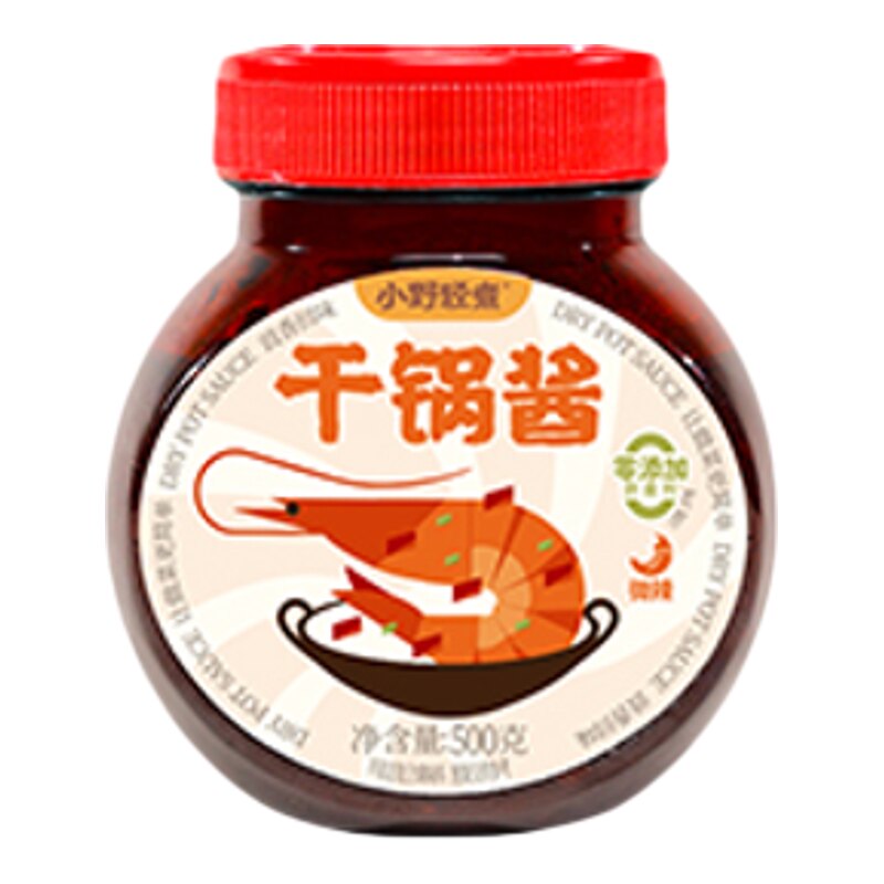小野轻煮微辣干锅酱500g零添加