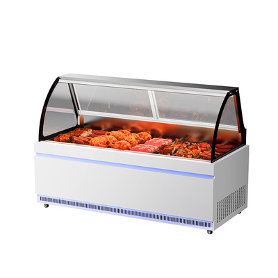 乐创熟食展示柜卧式上冷藏下冷冻