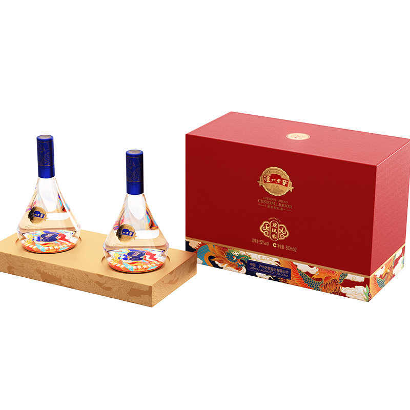 泸州老窖定制酒龙凤銮浓香型白酒52度500ml*6瓶整箱礼盒过节送礼
