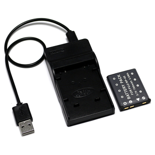 适用于 尼康COOLPIX S60 S80 S200 S203 S210相机电池+USB充电器