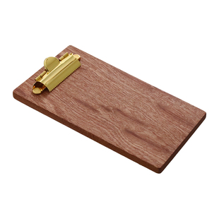 实木菜单夹板餐厅酒水点菜夹板收银账单餐单夹板垫板餐饮夹单器