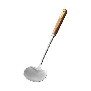 双枪蘑菇铲子锅铲不锈钢小号家用炒勺铁铲炒菜的铲子铁锅专用套装