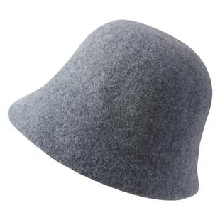 秋冬纯色羊毛渔夫帽子显脸小保暖盆帽女韩版轻奢复古可调节头围