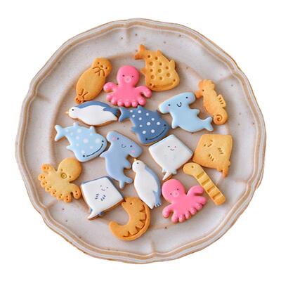 diycotta正品海洋亲子饼干模具