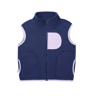 柠檬宝宝儿童马甲男女童外穿坎肩新款秋装防风上衣摇粒绒保暖背心
