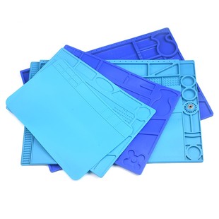 手机电脑维修工作台桌垫多功能磁性耐高温热风枪焊台隔热硅胶垫子