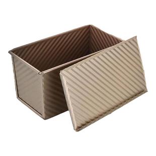 吐司模具450克不沾带盖面包模具家用烘焙烤箱烤面包不粘土司盒子g