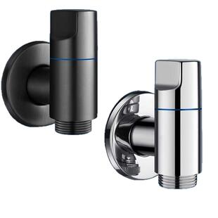 洗衣机龙头专用角阀超薄特短三角阀大流量球阀4分螺纹水阀带开关