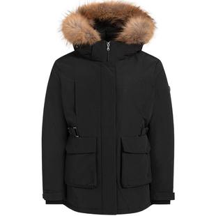 【710蓬安心绒】暇步士女装冬季保暖防风派克服中长款毛领羽绒服