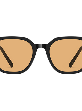 西寇防紫外线方框情侣茶色墨镜