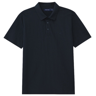 NAUTICA/诺帝卡男装26春夏新品老钱风简约混纺短袖翻领T恤Polo衫