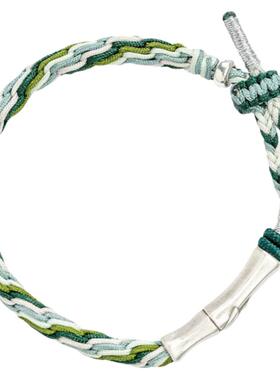 普陀山本命年纯银上岸竹节手链