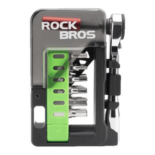 洛克兄弟自行车棘轮扳手维修套装便携公路山地车内六角多功能工具