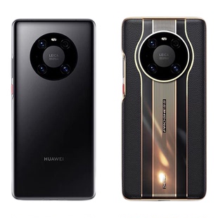 适用华为mate40保时捷手机壳mate30pro新款mete50rs真皮met40pro+全包e防摔mt60por曲屏男款70高级epro保护套