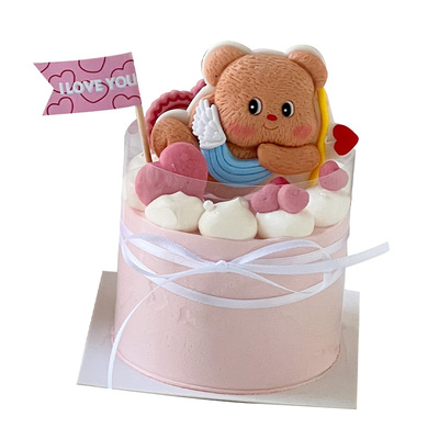 情人节丘比特黄油小熊蛋糕