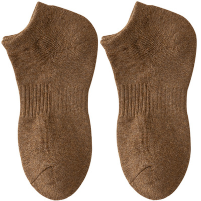 100%纯棉加厚毛巾底女短袜