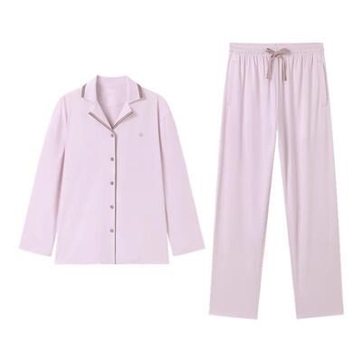 【张凌赫推荐】全棉时代女士水光棉套装家居服睡衣凉感春秋纯棉情
