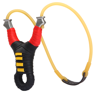 新款不锈钢弹弓顶卡速射大威力精准单卡打鱼射鱼弹工圆皮筋卡球弓