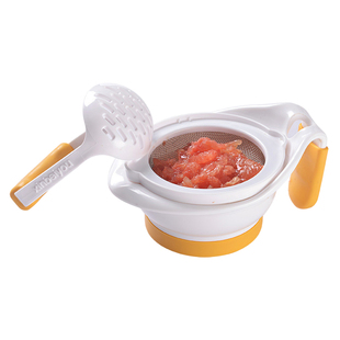 婴幼儿研磨碗宝宝辅食工具小孩儿童做果泥手动研磨器过滤网全套装