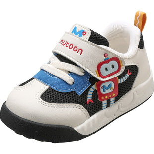 牧童宝宝学步鞋2026春季新款男女童鞋软底婴儿鞋原创机器人机能鞋