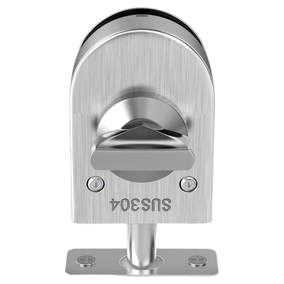 玻璃门地锁地插免开孔地插销玻璃门锁单门双门无框玻璃地锁插销